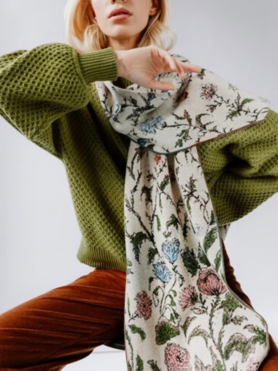 IVKO Accessories - IVKO Travel Floral Scarf; Retails $164 New!